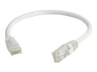 C2G Cat6 Booted Unshielded (UTP) Network Patch Cable - Kytkentäkaapeli - RJ-45 (uros) to RJ-45 (uros) - 2 m - UTP - CAT 6 - valettu, piikitön, säikeinen - valkoinen 83488