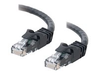 C2G Cat6 Booted Unshielded (UTP) Crossover Patch Cable - Risteytyskaapeli - RJ-45 (uros) to RJ-45 (uros) - 3 m - UTP - CAT 6 - valettu, piikitön, säikeinen - musta 83543