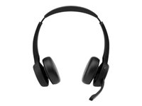 Cisco Headset 722 - Kuuloke + mikrofoni - korvien päällä - Bluetooth - langaton - hiilen musta - Cisco Webex Certified BUN-722+CAMD-C-WW