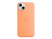 Apple - Takakansi matkapuhelimelle - MagSafe-yhteensopiva - silikoni - appelsiinisorbetti malleihin iPhone 15 Plus MT173ZM/A