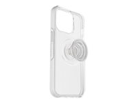 OtterBox Otter + Pop Symmetry Series Clear - Takakansi matkapuhelimelle - polykarbonaatti, synteettinen kumi - kirkas tikkari malleihin Apple iPhone 13 Pro 77-84527