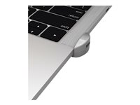 Compulocks Ledge Lock Adapter for MacBook Pro with Touch Bar 13" & 15" and Keyed Cable Lock - Turvalohkon liitäntäsovitin - hopea malleihin Apple MacBook Pro with Touch Bar 13.3" 4x Thunderbolt 3 (Late 2016, Mid 2017, Mid 2018, Mid 2019, Early 2020); MacBook Pro with Touch Bar 15.4" (Late 2016, Mid 2017, Mid 2018, Mid 2019) MBPRLDGTB01