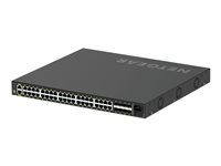 NETGEAR AV Line M4250-40G8F-PoE+ - Kytkin - L3 - Hallinnoitu - 40 x 10/100/1000 (PoE+) + 8 x 1000Base-X SFP - sivusta sivuun ilmavirtaus - telineeseen asennettava - PoE+ (480 W) GSM4248P-100EUS