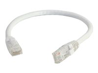 C2G Cat5e Booted Unshielded (UTP) Network Patch Cable - Kytkentäkaapeli - RJ-45 (uros) to RJ-45 (uros) - 5 m - UTP - CAT 5e - valettu, piikitön, säikeinen - valkoinen 83265