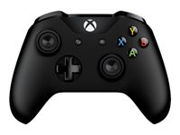 Microsoft Xbox Wireless Controller - Peliohjain - langaton - Bluetooth - musta malleihin PC, Microsoft Xbox One, Microsoft Xbox One S 6CL-00002