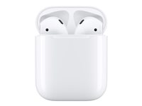 Apple AirPods with Charging Case - 2. sukupolvi - täysin langattomat kuulokkeet mikrofonilla varustettu - korvanappi - Bluetooth malleihin iPad/iPhone/iPod/TV/Watch MV7N2ZM/A