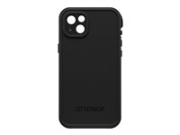 OtterBox FRE - Suojaava vedenkestävä kotelo matkapuhelimelle - MagSafe-yhteensopiva - 50 % kierrätettyä muovia - musta 77-90193