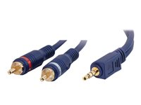 C2G Velocity - Äänikaapeli - RCA uros to mini-phone stereo 3.5 mm uros - 5 m - suojattu 80276