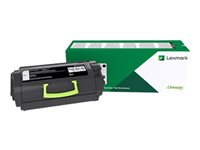 Lexmark 622X - Erittäin tuottoisa - musta - alkuperäinen - väriainekasetti LCCP, LRP malleihin Lexmark MX711, MX810, MX811, MX812 62D2X00