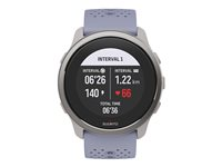 Suunto 5 Peak - 43 mm - harmaa - urheilukello kanssa hihna - silikoni pannan koko: S/M - näyttö 1.1" - Bluetooth - 39 g - usvansininen SS050891000