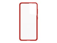 OtterBox React Series - ProPack Packaging - takakansi matkapuhelimelle - power red malleihin Samsung Galaxy S21 5G 77-81604