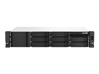 QNAP TS-864eU - NAS-palvelin - 8 telineet - telineasennettava - SATA 6Gb/s - RAID RAID 0, 1, 5, 6, 10, 50, JBOD, 60 - RAM 8 Gt - Gigabit Ethernet / 2.5 Gigabit Ethernet - iSCSI tuki - 2U TS-864EU-8G