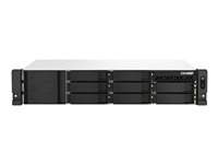QNAP TS-864eU - NAS-palvelin - 8 telineet - telineasennettava - SATA 6Gb/s - RAID JBOD, RAID 0, 1, 5, 6, 10, 50, 60 - RAM 8 Gt - Gigabit Ethernet / 2.5 Gigabit Ethernet - iSCSI tuki - 2U TS-864EU-8G
