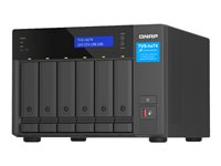 QNAP TVS-H674 - NAS-palvelin - 6 telineet - SATA 6Gb/s - RAID RAID 0, 1, 5, 6, 10, 50, JBOD, RAID TP, TM - RAM 32 Gt - Gigabit Ethernet / 2.5 Gigabit Ethernet - iSCSI tuki TVS-H674-I5-32G