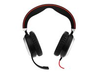 Jabra Evolve 80 UC stereo - Kuulokkeet + mikrofoni - täysikokoinen - langallinen - aktiivinen melunpoisto - 3,5 mm jakkiliitin 7899-829-209