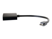 C2G 20cm Mini DisplayPort to HDMI or VGA Adapter Converter 4K UHD - Black - Näyttösovitin - Mini DisplayPort uros to HDMI, 15 pin D-Sub (DB-15) naaras - 20.3 cm - suojattu - musta - 4K-tuki 80935