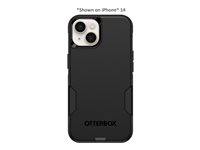 OtterBox Commuter Series - Takakansi matkapuhelimelle - MagSafe-yhteensopiva - polykarbonaatti, synteettinen kumi - musta malleihin Apple iPhone 15 Pro Max 77-92590