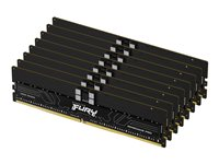 Kingston FURY Renegade Pro - DDR5 - pakkaus - 256 Gt: 8 x 32 Gt - DIMM 288 nastaa - 6000 MHz / PC5-48000 - CL32 - 1.35 V - rekisteröity - on-die ECC - musta KF560R32RBEK8-256