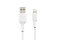 Belkin BOOST CHARGE - Salamakaapeli - Lightning uros to USB uros - 2 m - valkoinen CAA001BT2MWH