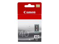 Canon PG-40BK - 16 ml - Tuottoisa - pigmentoitu musta - alkuperäinen - mustepatruuna malleihin FAX JX210; PIXMA iP1800, iP1900, iP2600, MP140, MP190, MP210, MP220, MP470, MX300, MX310 0615B001