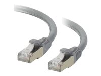 C2G Cat6a Booted Shielded (STP) Network Patch Cable - Kytkentäkaapeli - RJ-45 (uros) to RJ-45 (uros) - 3 m - STP - CAT 6a - valettu, piikitön, säikeinen - harmaa 89904