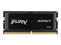 Kingston FURY Impact - DDR5 - moduuli - 8 Gt - 262-nastainen SO-DIMM - 4800 MHz / PC5-38400 - CL38 - 1.1 V - puskuroimaton - on-die ECC KF548S38IB-8