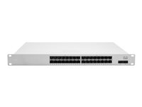 Cisco Meraki Cloud Managed Ethernet Aggregation Switch MS425-32 - Kytkin - Hallinnoitu - 24 x 10 Gigabit SFP+ + 2 x 40 Gigabit QSFP+ (maa-satelliittiyhteys) - ilmavirtaus edestä taaksepäin - telineeseen asennettava MS425-32-HW