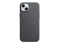 Apple - Takakansi matkapuhelimelle - MagSafe-yhteensopiva - FineWoven - musta malleihin iPhone 15 Plus MT423ZM/A