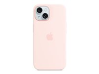 Apple - Takakansi matkapuhelimelle - MagSafe-yhteensopiva - silikoni - Kevyt vaaleanpunainen malleihin iPhone 15 MT0U3ZM/A