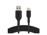 Belkin BoostCharge - USB-kaapeli - 24 pin USB-C (uros) to USB (uros) - 2 m - musta CAB001BT2MBK