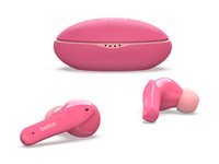 Belkin SoundForm Nano for Kids - Aidosti langattomat kuulokkeet mikrofonilla varustettu - korvansisäiset - Bluetooth - vaaleanpunainen PAC003BTPK