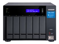 QNAP TVS-672XT - NAS-palvelin - 6 telineet - SATA 6Gb/s - RAID RAID 0, 1, 5, 6, 10, 50, JBOD - RAM 8 Gt - Gigabit Ethernet / 10 Gigabit Ethernet / Thunderbolt 3 - iSCSI tuki TVS-672XT-I3-8G