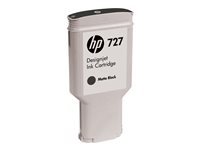 HP 727 - 300 ml - suuri kapasiteetti - mattamusta - alkuperäinen - DesignJet - mustepatruuna malleihin DesignJet T1500, T1530, T2500, T2530, T920, T930 C1Q12A