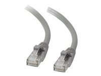 C2G Cat5e Booted Unshielded (UTP) Network Patch Cable - Kytkentäkaapeli - RJ-45 (uros) to RJ-45 (uros) - 50 cm - UTP - CAT 5e - valettu, piikitön, säikeinen - harmaa 83140